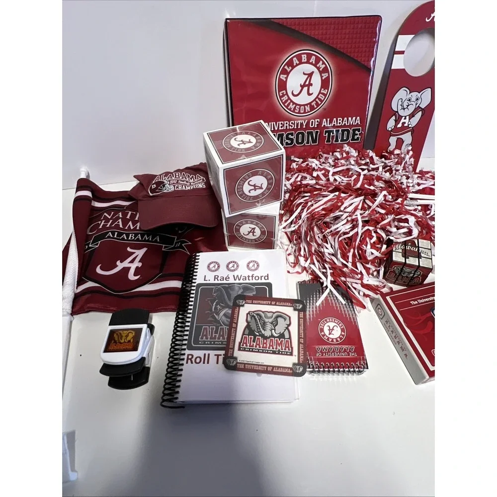 Vintage University Of Alabama Crimson Tide Football Lot Memorabilia
